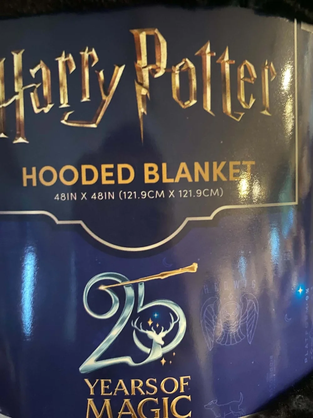 Harry Potter 25th Anniversary Hooded Blanket REGAL Theaters Exclusive NEW